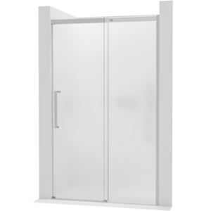 CERANO - Sprchové posuvné dvere Lantono - pravá - 8 mm - Soft-Close - chróm, mliečne sklo - 150x195 CER-663190 vyobraziť