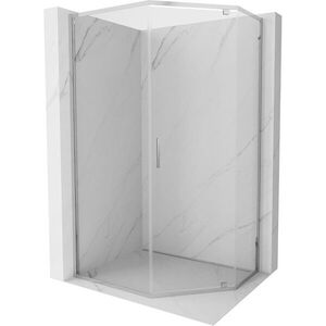 MEXEN - Exo sprchovací kút päťboký krídlový 90 x 80, transparent, chróm 812-090-080-01-00 vyobraziť