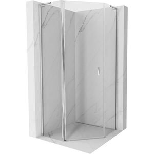 MEXEN/S - Mist L sprchový kút päťboký krídlový 80 x 80, transparent, chróm 8A8L-080-080-01-00 vyobraziť