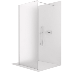 CERANO - Sprchová zástěna Walk-in Onyx Corner Cube L/P - 8 mm - hranatá vzpěra - chrom, mléčné sklo - 80x30x200 CER-DY101-60-224 vyobraziť