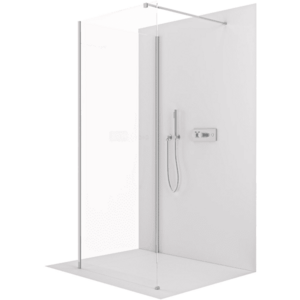 CERANO - Sprchová zástěna Walk-in Onyx Corner Cube L/P - 8 mm - hranatá vzpěra - chrom, transparentní sklo - 140x100x200 CER-8050BD711996 vyobraziť