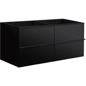 CERANO - Koupelnová skříňka pod umyvadlo s úchytkou Velora - černá matná, úchytka černá - 158x53x46, 5 CER-665023 vyobraziť