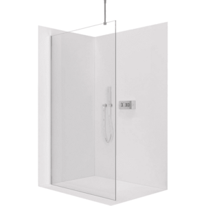 CERANO - Sprchová zástěna Walk-in Onyx Top Round L/P - 8 mm - kulatá vzpěra - chrom, transparentní sklo - 50x200 CER-8050BD1704 vyobraziť