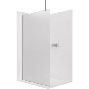 CERANO - Sprchová zástěna Walk-in Onyx Top Round L/P - 8 mm - kulatá vzpěra - chrom, mléčné sklo - 160x200 CER-8050BD1527 vyobraziť