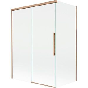 MEXEN/S - Rox vaňová zástena 2-krídlová posuvná 120 + 70 x 150, transparent, měď kartáčovaná 8C9-120-070-65-00 vyobraziť