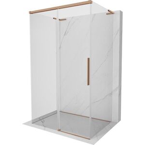 MEXEN/S - Rox-3S L sprchový kút 3 stenný, posuvný 90 x 80, transparent, meď kartáčovaná 8C2L-090-080-65-00-3S vyobraziť