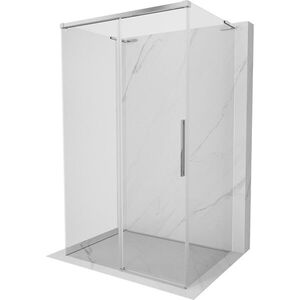 MEXEN/S - Rox-3S L sprchový kút 3 stenný, posuvný 150 x 75, transparent, chróm 8C2L-150-075-01-00-3S vyobraziť