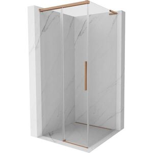 MEXEN/S - Rox L sprchový kút posuvný 95 x 95, transparent, meď kartáčovaná 8C2L-095-095-65-00 vyobraziť