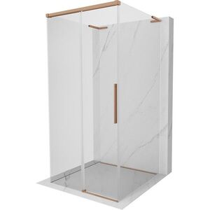 MEXEN/S - Rox-3S L sprchový kút 3 stenný, posuvný 95 x 95, transparent, meď kartáčovaná 8C2L-095-095-65-00-3S vyobraziť