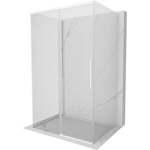 MEXEN/S - Rox-3S sprchovací kút 3 stenný, posuvný 145 x 100, transparent, biela 8C2-145-100-20-00-3S vyobraziť