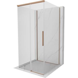 MEXEN/S - Rox-3S sprchovací kút 3 stenný, posuvný 95 x 95, transparent, meď kartáčovaná 8C2-095-095-65-00-3S vyobraziť