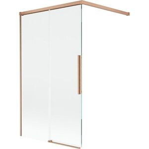 MEXEN/S - Rox vaňová zástena 2-krídlová posuvná 100 x 150, transparent, meď kartáčovaná 8C9-100-003-65-00 vyobraziť