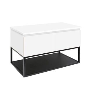 Kúpeľňová skrinka s krycou doskou SAT B-Way 119x57x45 cm biela lesk BWAY120WDESK BWAY120WDESK vyobraziť