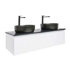 Kúpeľňová skrinka s krycou doskou SAT B-WAY 119x30x45 cm biela lesk BWAY120WTKUB BWAY120WTKUB vyobraziť