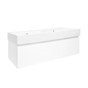 Kúpeľňová skrinka s umývadlom SAT B-WAY 119x30x45 cm biela lesk BWAY120WU2 BWAY120WU2 vyobraziť