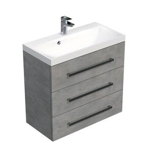 Kúpeľňová skrinka s umývadlom SAT Cube Way 80x76, 5x40 cm betón CUBE2803BE CUBE2803BE vyobraziť