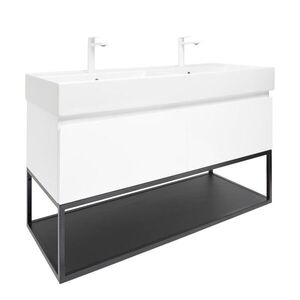 Kúpeľňová skrinka s umývadlom SAT B-Way 119x30x45 cm biela lesk BWAY120WU2BBF BWAY120WU2BBF vyobraziť