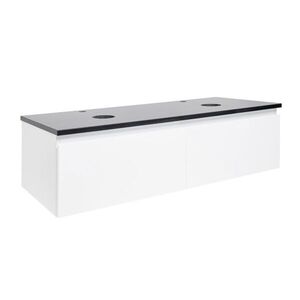 Kúpeľňová skrinka so žulovou krycou doskou SAT B-WAY 119x30x45 cm biela lesk BWAY120WZ BWAY120WZ vyobraziť