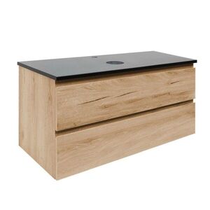 Kúpeľňová skrinka s krycou doskou z kameňa SAT B-Way 99x50x45 cm dub mat BWAY2100OAKTK BWAY2100OAKTK vyobraziť