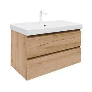 Kúpeľňová skrinka 2 zásuvková s umývadlom SAT B-Way 99x50x45 cm dub mat BWAY2100OAKU1BBI BWAY2100OAKU1BBI vyobraziť
