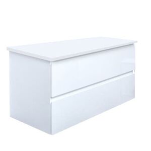 Kúpeľňová skrinka s krycou doskou SAT B-Way 99x50x45 cm biela lesk BWAY2100WDESK BWAY2100WDESK vyobraziť