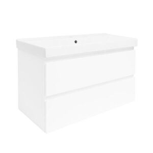 Kúpeľňová skrinka s umývadlom SAT B-Way 99x50x45 cm biela lesk BWAY2100WU1BI BWAY2100WU1BI vyobraziť