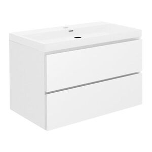 Kúpeľňová skrinka s umývadlom SAT B-Way 99x50x45 cm biela lesk BWAY2100WU4 BWAY2100WU4 vyobraziť