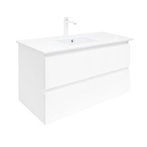 Kúpeľňová skrinka s umývadlom SAT B-Way 99x50x45 cm biela lesk BWAY2100WU4B2 BWAY2100WU4B2 vyobraziť