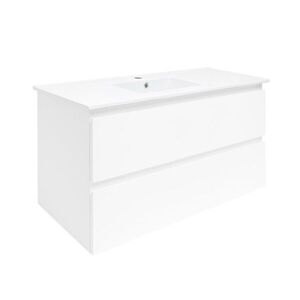 Kúpeľňová skrinka s umývadlom SAT B-Way 99x50x45 cm biela lesk BWAY2100WU4BI BWAY2100WU4BI vyobraziť