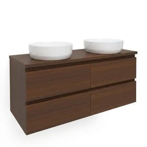 Kúpeľňová skrinka s krycou doskou SAT B-Way 119x50x45 cm orech mat BWAY2120NUTDESK BWAY2120NUTDESK vyobraziť