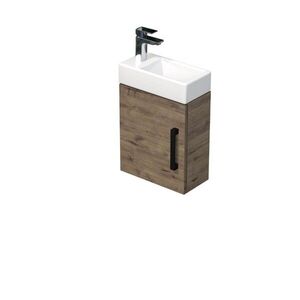 Kúpeľňová skrinka s umývadlom SAT Cube Way 40x47, 5x20 cm dub Wellington mat CUBE320401DCDW CUBE320401DCDW vyobraziť