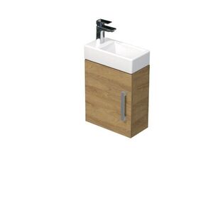Kúpeľňová skrinka s umývadlom SAT Cube Way 1 40x47, 5x20 cm dub Hickory mat CUBE320401DDH CUBE320401DDH vyobraziť