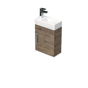 Kúpeľňová skrinka s umývadlom SAT Cube Way 40x47, 5x20 cm dub Wellington mat CUBE320401DDW CUBE320401DDW vyobraziť