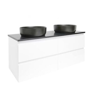 Kúpeľňová skrinka s krycou doskou SAT B-Way 119x50x45 cm biela lesk BWAY2120WTK BWAY2120WTK vyobraziť