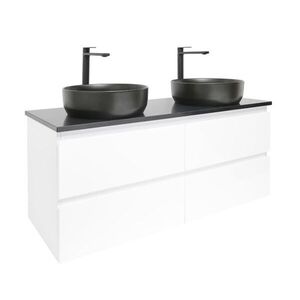 Kúpeľňová skrinka s umývadlom a technickým kameňom SAT B-Way 119x50x45 cm biela lesk BWAY2120WTKUB BWAY2120WTKUB vyobraziť
