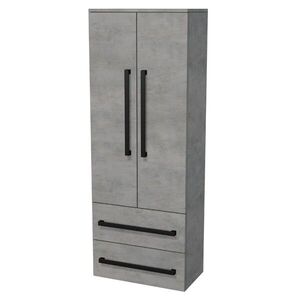 Kúpeľňová skrinka vysoká SAT Cube Way 60x163x33 cm betón CUBE3CHV60BE CUBE3CHV60BE vyobraziť