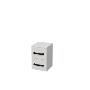 Kúpeľňová skrinka nízka s čiernou úchytkou SAT Cube Way 32, 5x49, 3x33 cm biela lesk lesk/mat CUBE3CN32BL CUBE3CN32BL vyobraziť