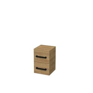 Kúpeľňová skrinka nízka s čiernou úchytkou SAT Cube Way 32, 5x49, 3x33 cm dub Hickory mat CUBE3CN32DH CUBE3CN32DH vyobraziť