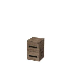 Kúpeľňová skrinka nízka s čiernou úchytkou SAT Cube Way 32, 5x49, 3x33 cm dub Wellington mat CUBE3CN32DW CUBE3CN32DW vyobraziť