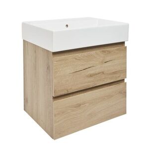 Kúpeľňová skrinka 2 zásuvková s umývadlom SAT B-Way 59x50x45 cm dub mat BWAY260OAKU2BI BWAY260OAKU2BI vyobraziť