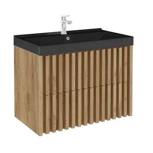 Kúpeľňová skrinka s umývadlom SAT Delano 80x46 cm dub mat DELANO80ZDUMB DELANO80ZDUMB vyobraziť