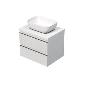 Kúpeľňová skrinka s krycou doskou SAT Cube Way 60x47, 5x46 cm biela mat CUBE3D46602ZBKD CUBE3D46602ZBKD vyobraziť