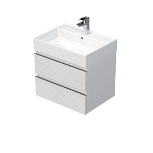 Kúpeľňová skrinka s umývadlom SAT Cube Way 60x47, 5x46 cm biela mat CUBE3D46602ZBSAT CUBE3D46602ZBSAT vyobraziť