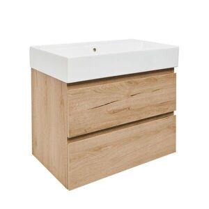 Kúpeľňová skrinka 2 zásuvková s umývadlom SAT B-Way 79x50x45 cm dub mat BWAY280OAKU2BI BWAY280OAKU2BI vyobraziť