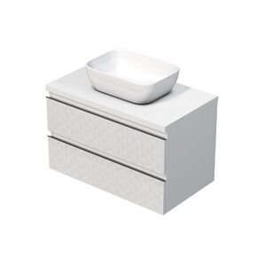 Kúpeľňová skrinka s krycou doskou SAT Cube Way 80x47, 5x46 cm biela mat CUBE3D46802ZBKD CUBE3D46802ZBKD vyobraziť