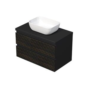 Kúpeľňová skrinka s krycou doskou SAT Cube Way 80x47, 5x46 cm hnedá mat CUBE3D46802ZHKD CUBE3D46802ZHKD vyobraziť