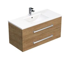 Kúpeľňová skrinka s umývadlom SAT Cube Way 100x53x46 cm dub Hickory CUBE461002DHMOD CUBE461002DHMOD vyobraziť