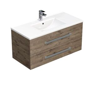 Kúpeľňová skrinka s umývadlom SAT Cube Way 100x53x46 cm dub Wellington mat CUBE461002DWMOD CUBE461002DWMOD vyobraziť