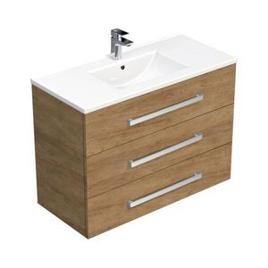 Kúpeľňová skrinka s umývadlom SAT Cube Way 100x76, 5x46 cm dub Hickory CUBE461003DHMOD CUBE461003DHMOD vyobraziť