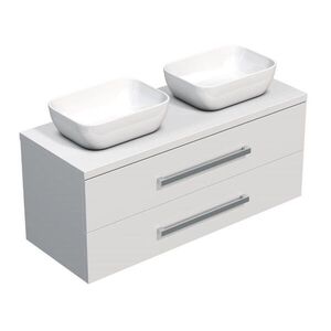 Kúpeľňová skrinka pod umývadlo SAT Cube Way 120x53x46 cm biela lesk CUBE461203BISAT45 CUBE461203BISAT45 vyobraziť